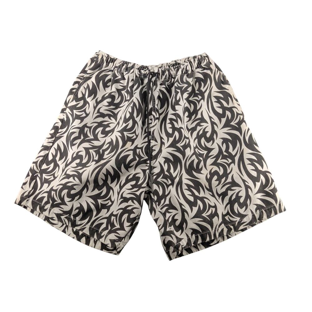 Freshjive 8" Tribal Shorts Men's Medium Pull On Y2K Skater Streetwear USA